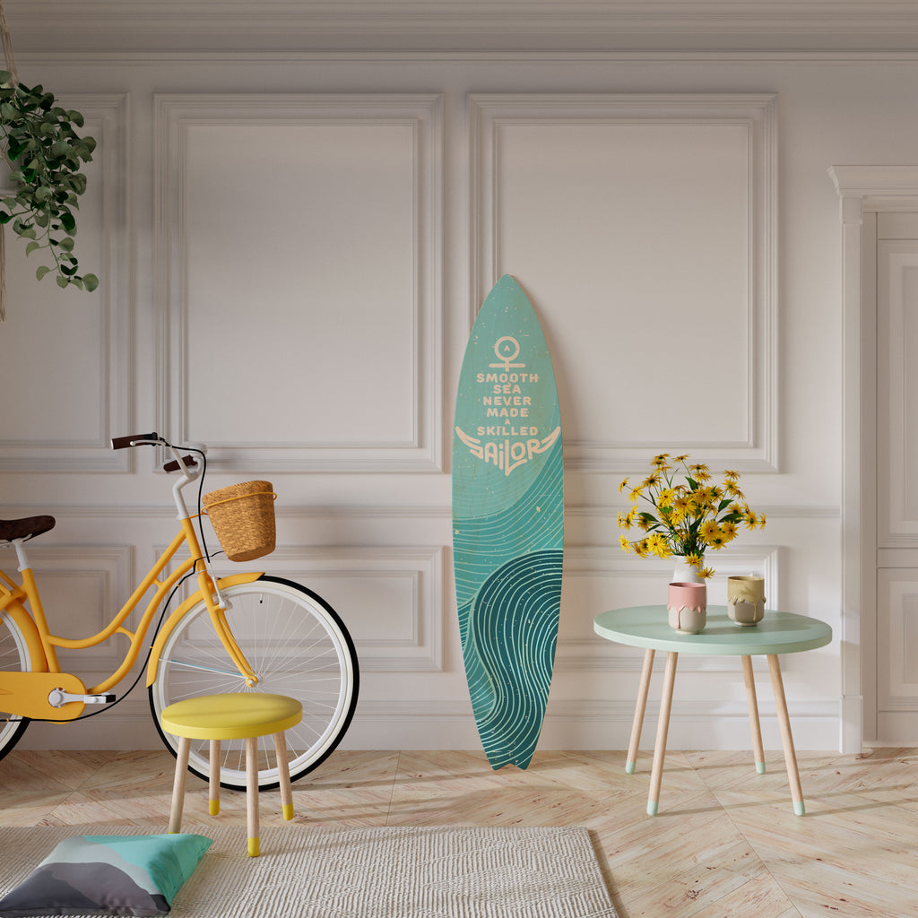 SKILLED SAILOR Decorative Plywood Surfboard
