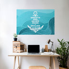SKILLED SAILOR Peel and Stick Horizontal Poster