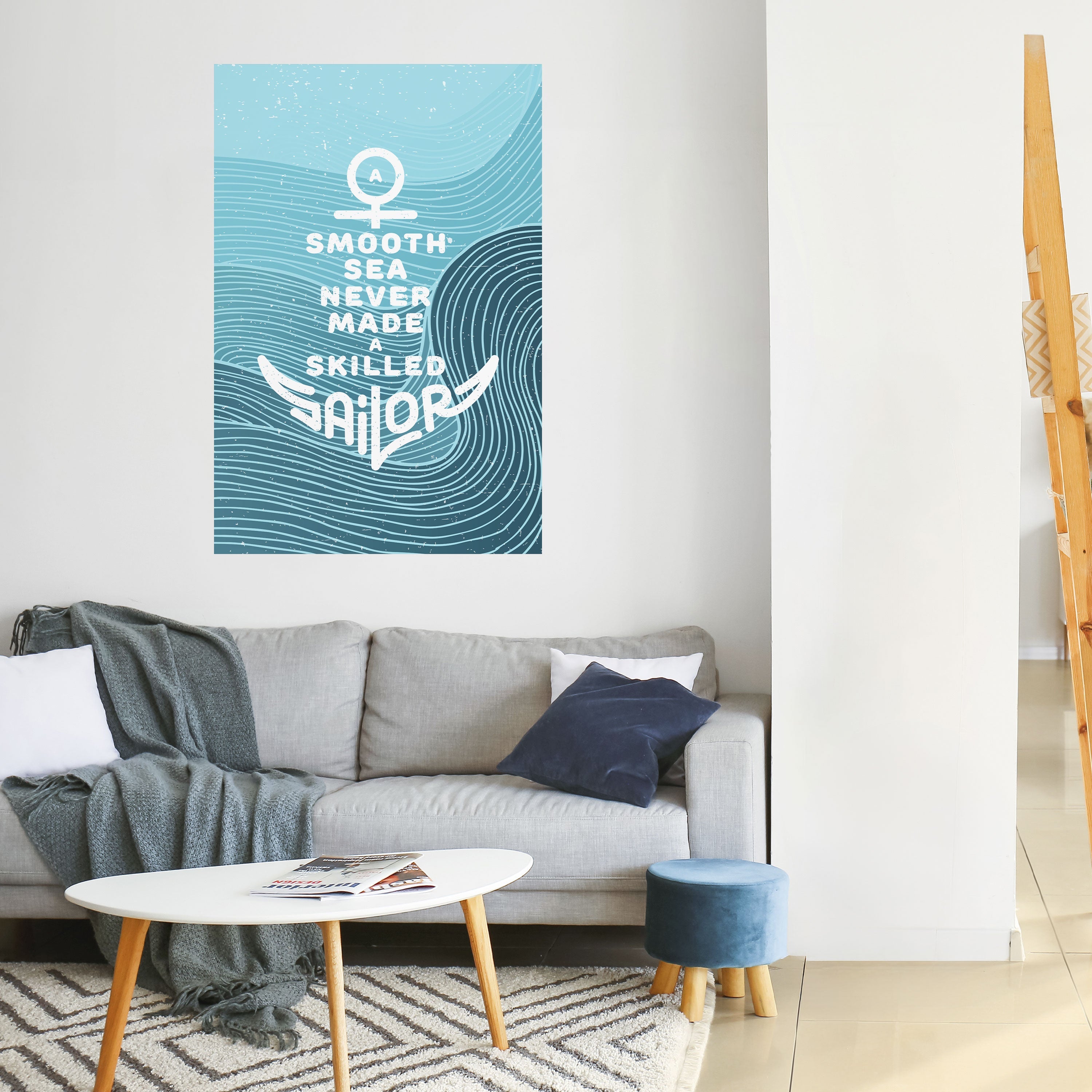 SKILLED SAILOR Poster Vertical Autocolante