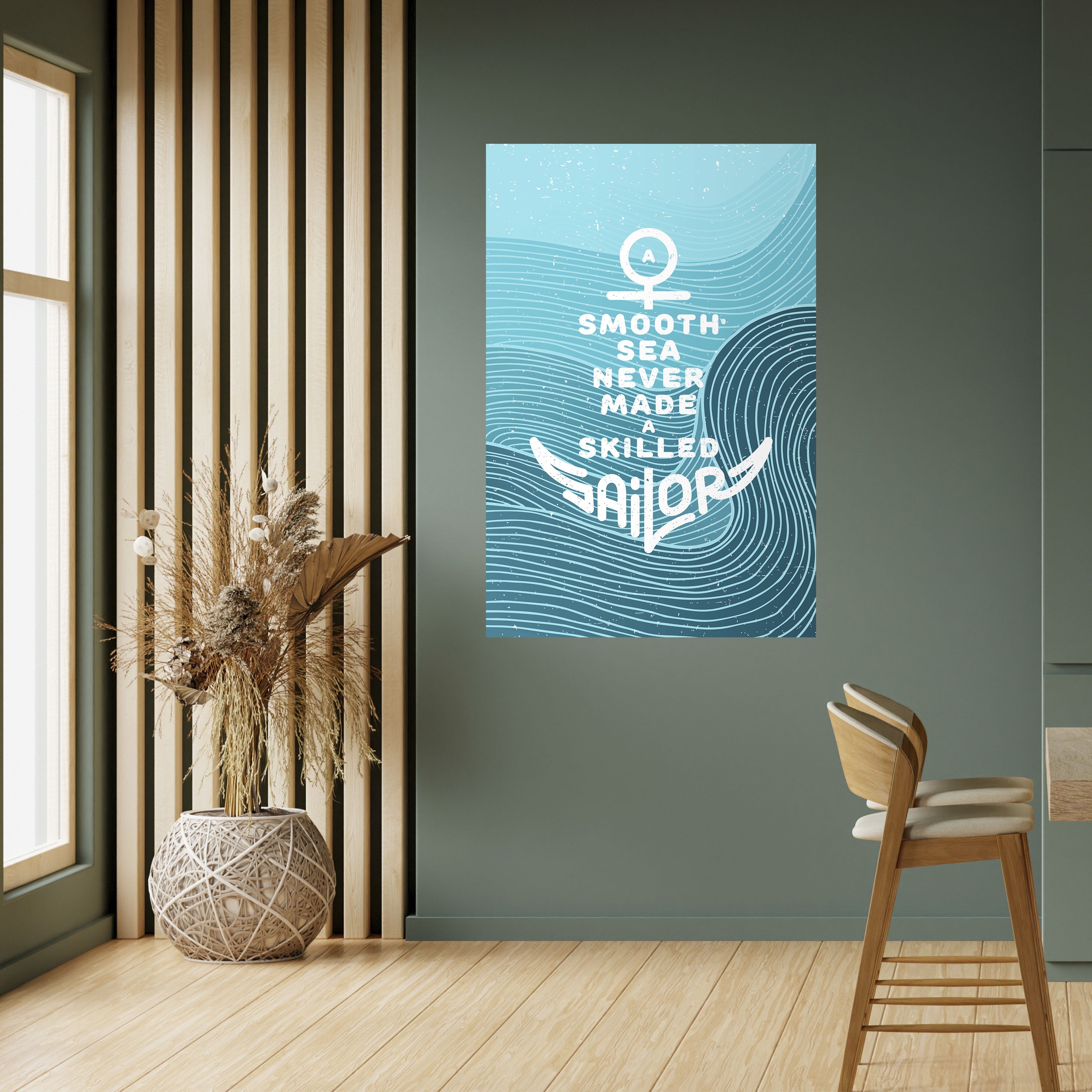 SKILLED SAILOR Poster Vertical Autocolante