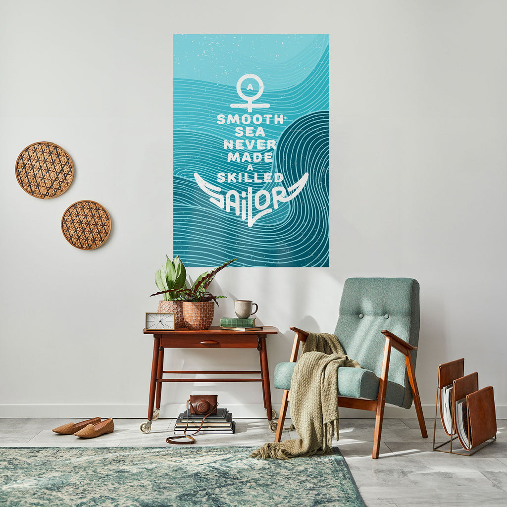 SKILLED SAILOR Poster Vertical Autocolante