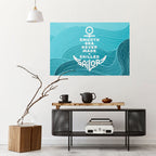 SKILLED SAILOR Peel and Stick Horizontal Poster