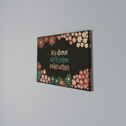 PEACE WITHIN Horizontal Canvas Print