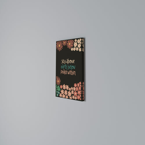 PEACE WITHIN Quadro em tela vertical
