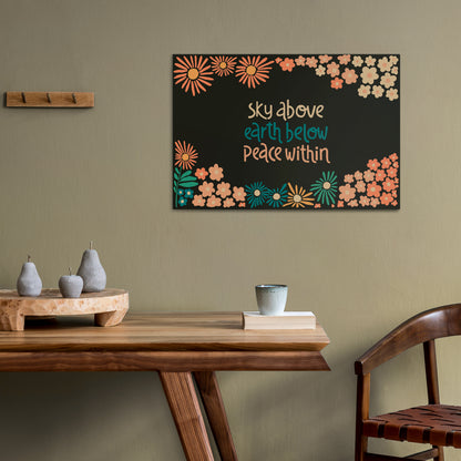 PEACE WITHIN Horizontal Canvas Print
