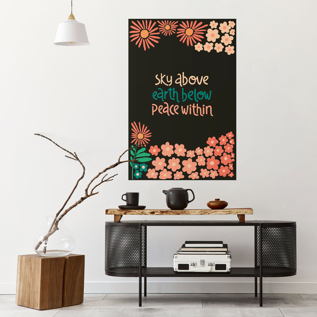 PEACE WITHIN Poster Vertical Autocolante