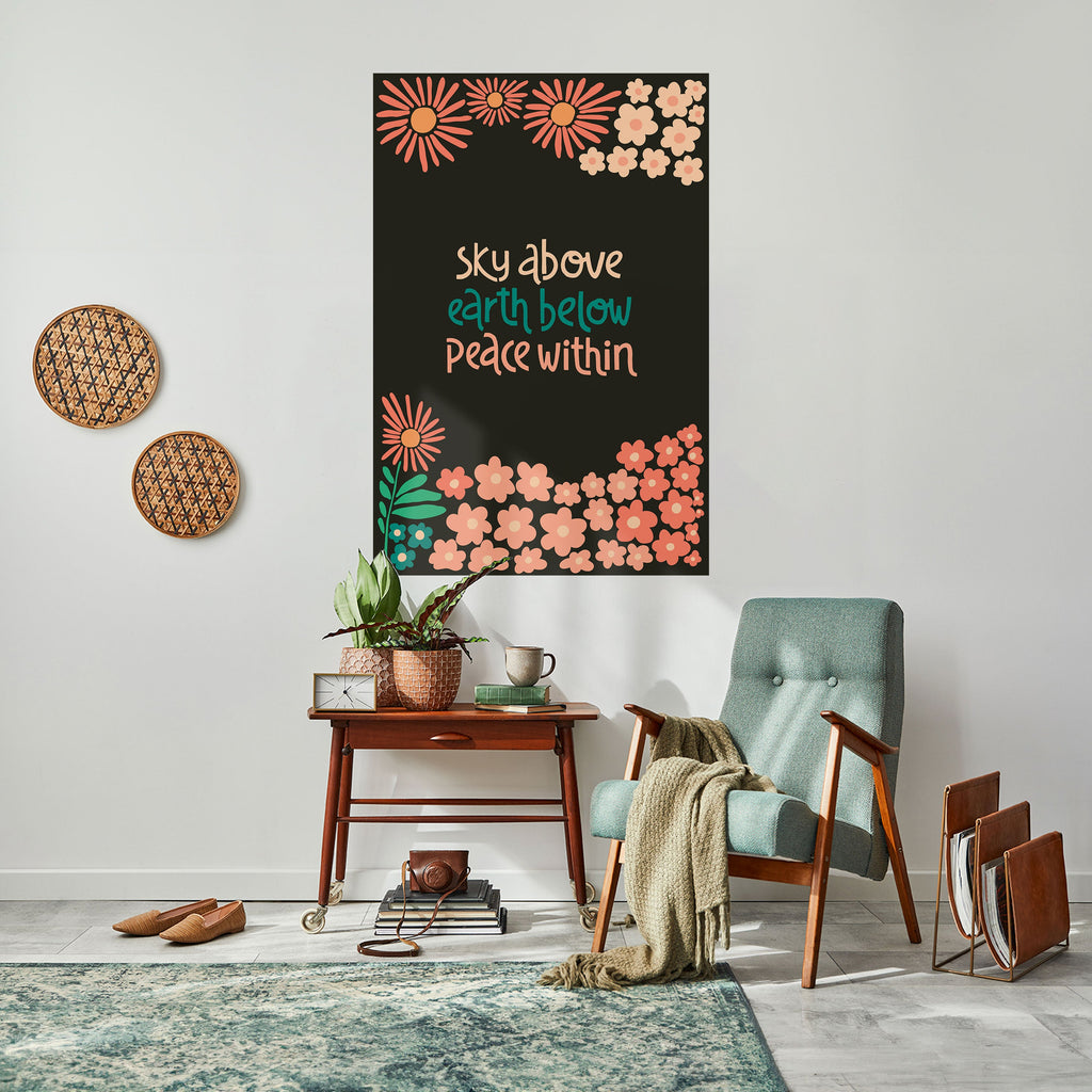 PEACE WITHIN Poster Vertical Autocolante