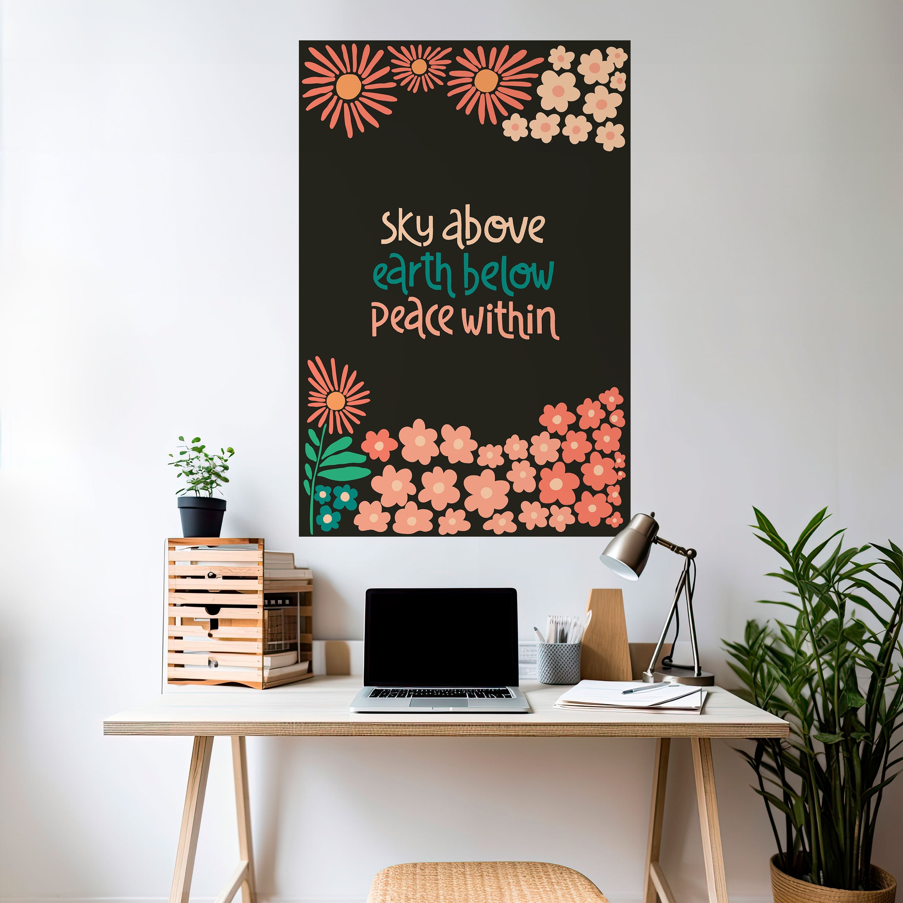 PEACE WITHIN Poster Vertical Autocolante