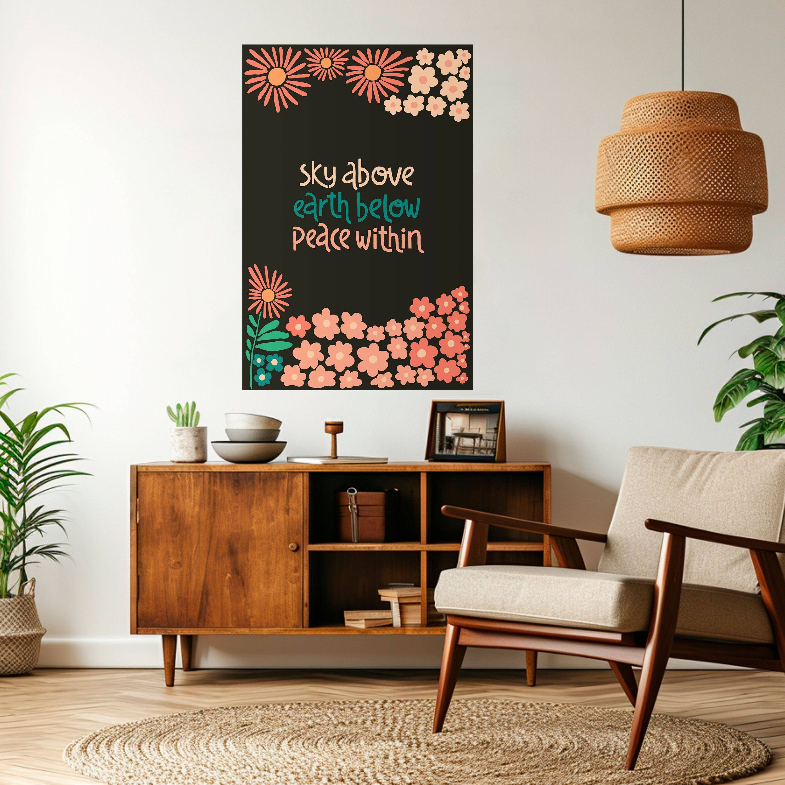 PEACE WITHIN Poster Vertical Autocolante