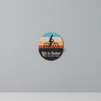 BETTER LIFE Prateleira Oval Decorativa em Acabamento Preto