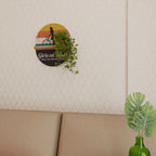 THE HOTTEST LEGS Prateleira Oval Decorativa em Efeito Carvalho