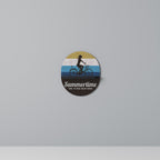 SUMMERTIME Oval Art Shelf In Black Finish