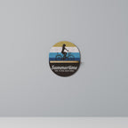 SUMMERTIME Prateleira Oval Decorativa em Efeito Carvalho