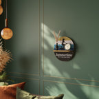 SUMMERTIME Prateleira Oval Decorativa em Efeito Carvalho