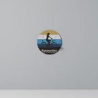 SUMMERTIME Prateleira Redonda Decorativa em Acabamento Preto