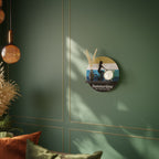 SUMMERTIME Prateleira Redonda Decorativa em Acabamento Preto