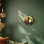 CHOOSE A BIKE Round Art Shelf In Black Finish