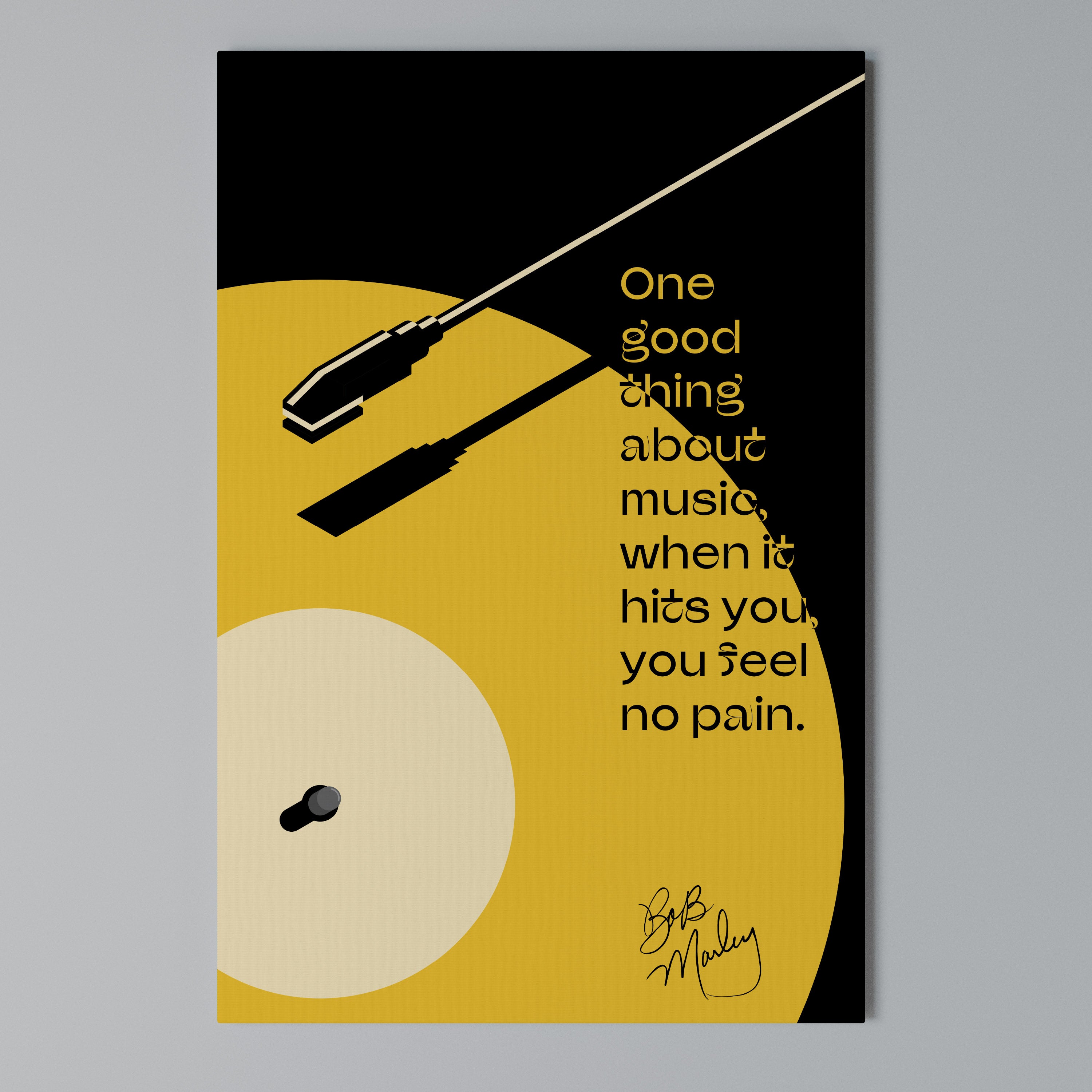 MUSIC - NO PAIN Vertical Canvas Print