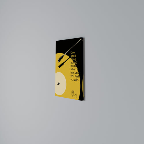 MUSIC - NO PAIN Quadro em tela vertical