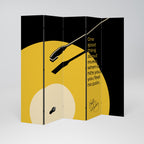 MUSIC - NO PAIN Biombo Decorativo de 5 Painéis