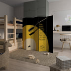 MUSIC - NO PAIN Biombo Decorativo de 5 Painéis