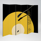 MUSIC - NO PAIN Decorative 6-Panel Room Divider