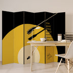 MUSIC - NO PAIN Decorative 6-Panel Room Divider