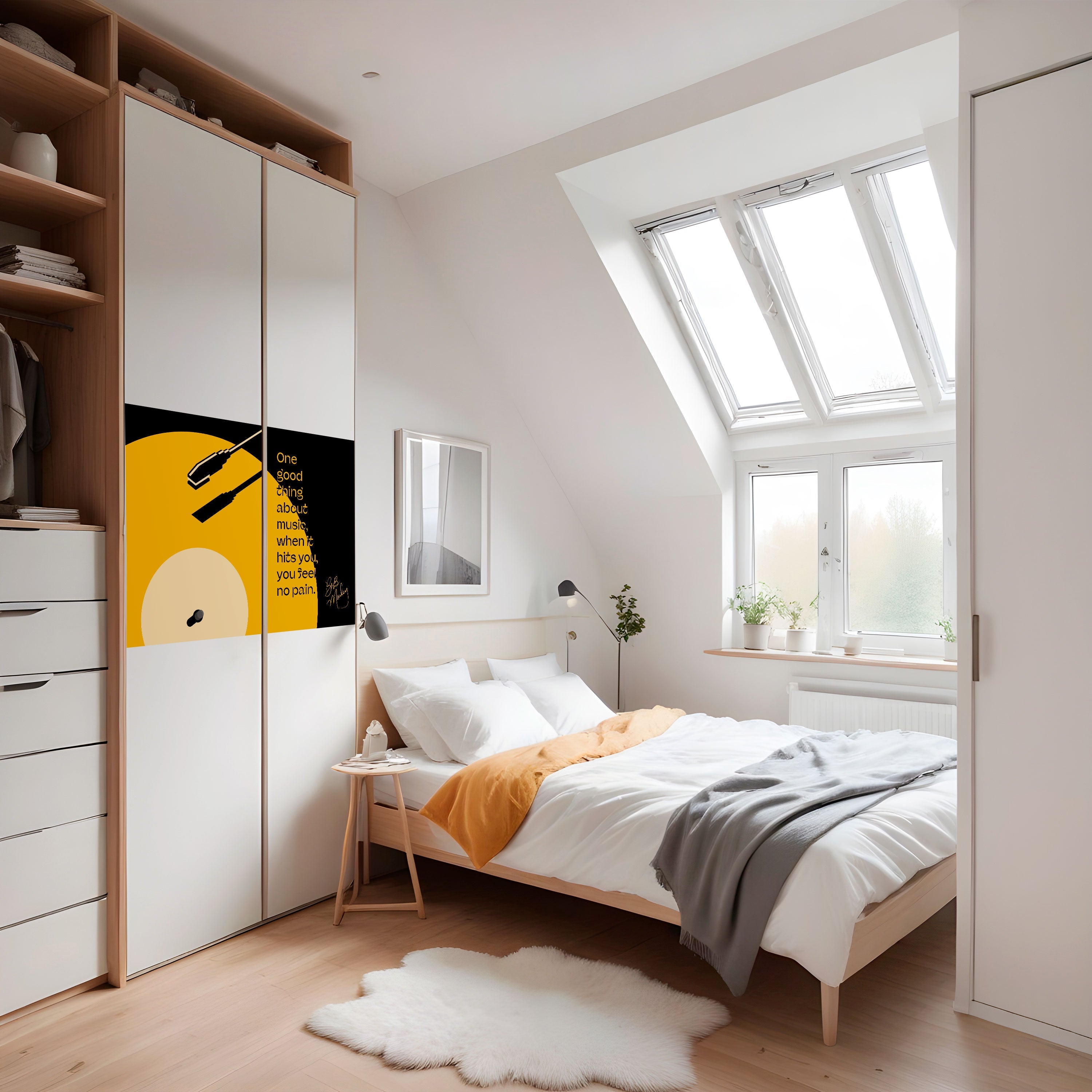 MUSIC - NO PAIN Peel and Stick Horizontal Poster