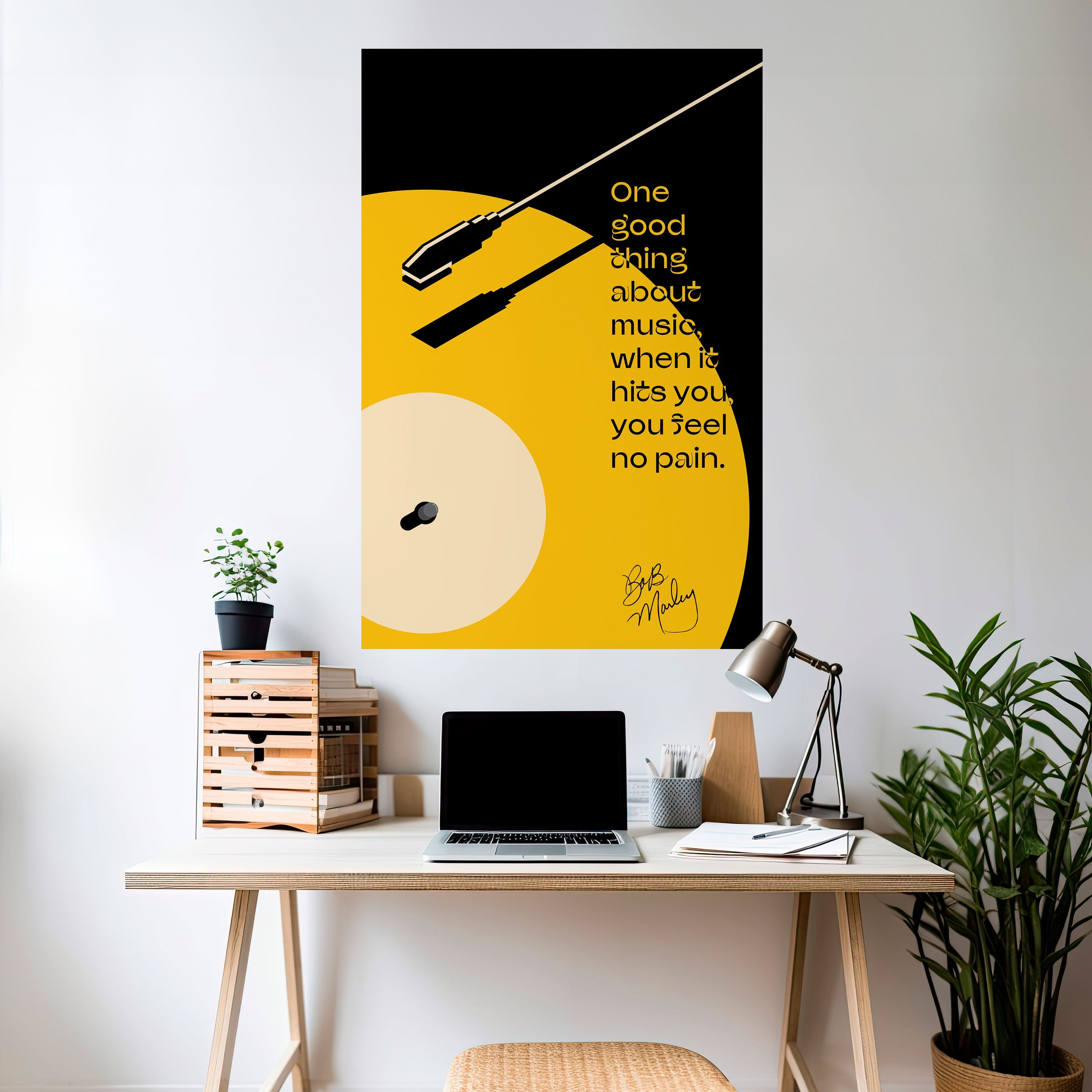 MUSIC - NO PAIN Poster Vertical Autocolante