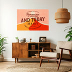 TODAY IS A GIFT Peel and Stick Horizontal Poster