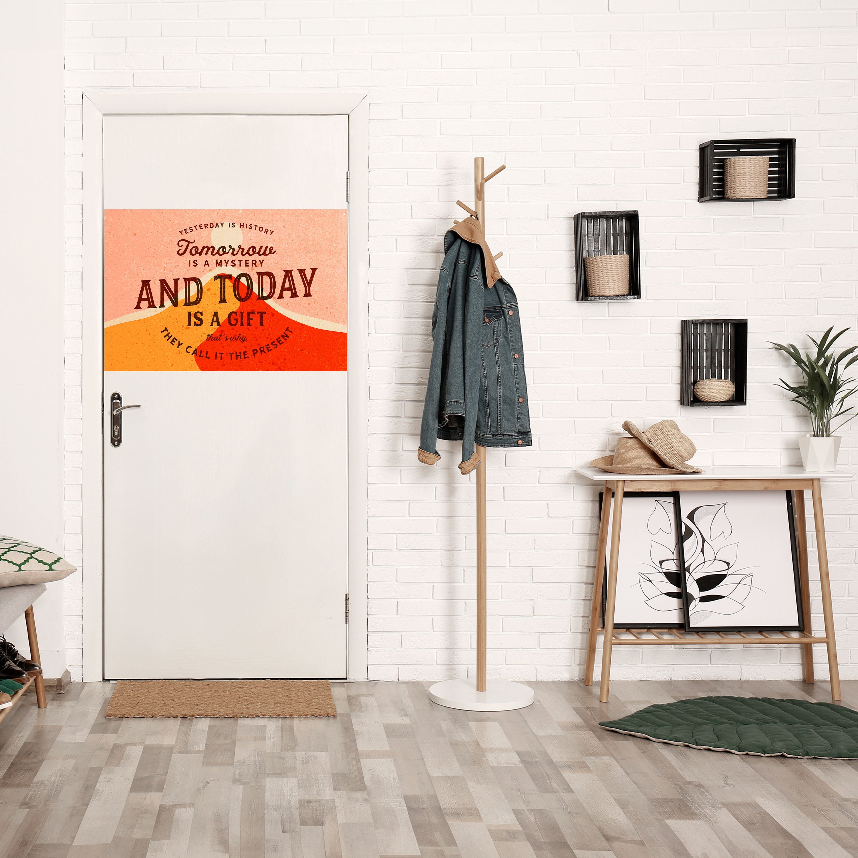 TODAY IS A GIFT Peel and Stick Horizontal Poster