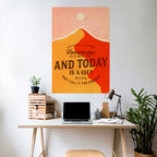 TODAY IS A GIFT Poster Vertical Autocolante