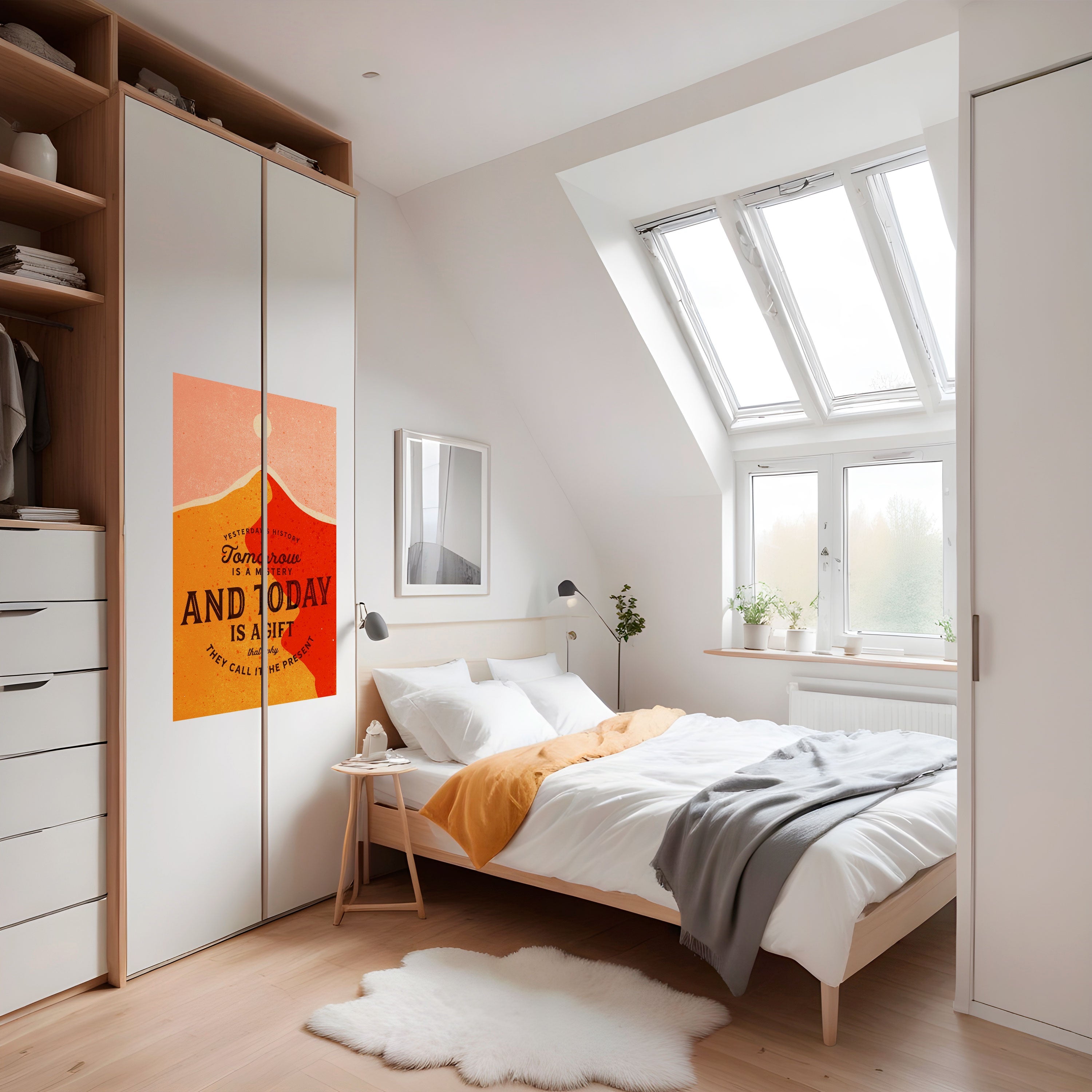 TODAY IS A GIFT Poster Vertical Autocolante