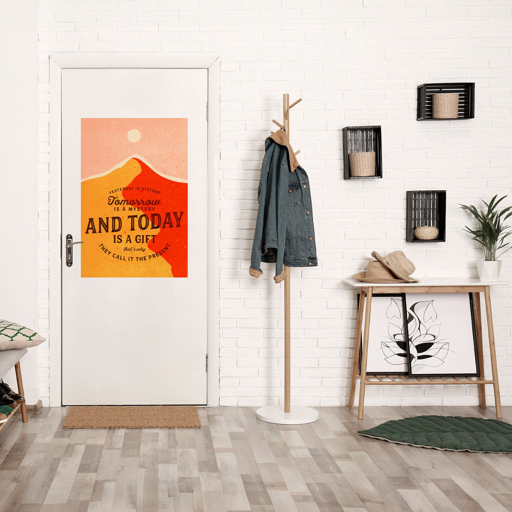 TODAY IS A GIFT Poster Vertical Autocolante