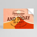 TODAY IS A GIFT Peel and Stick Horizontal Poster