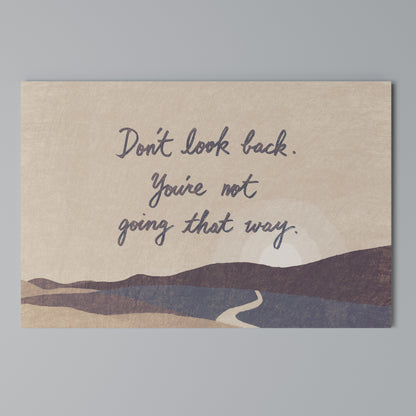 DON'T LOOK BACK Horizontal Canvas Print