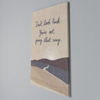 DON'T LOOK BACK Quadro em tela vertical