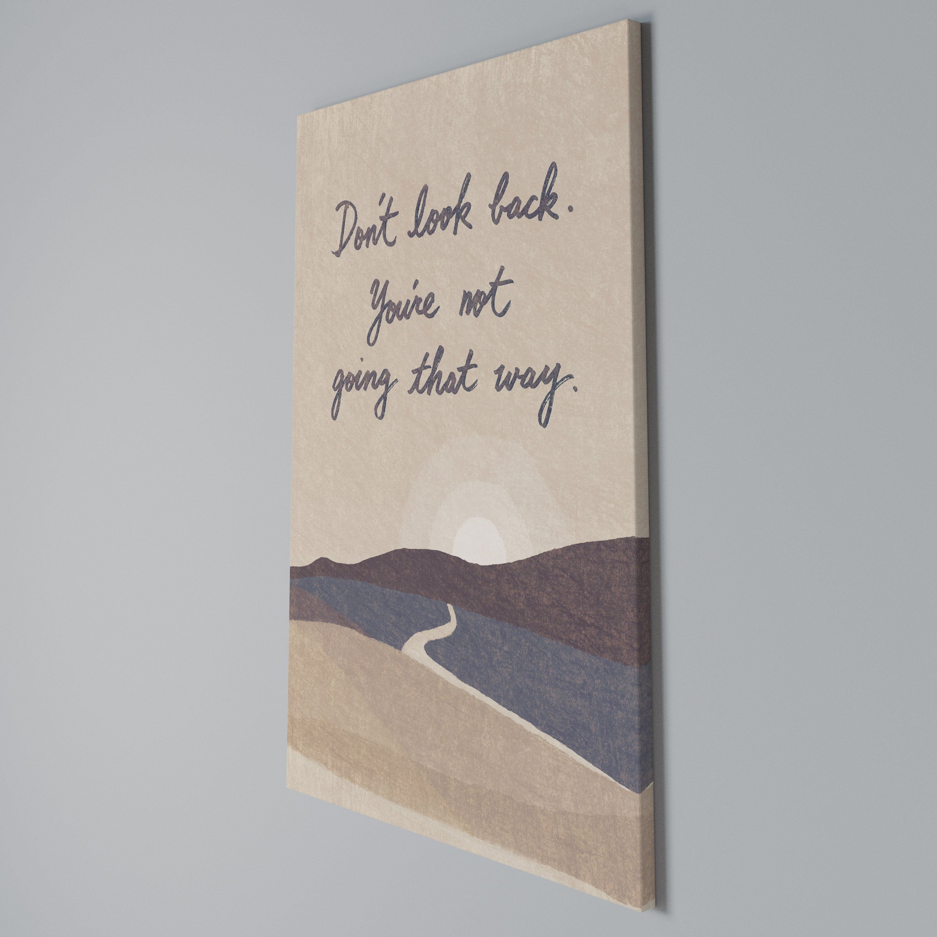 DON'T LOOK BACK Quadro em tela vertical