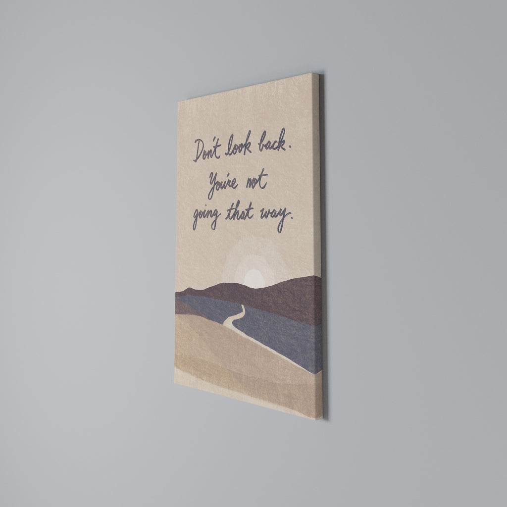 DON'T LOOK BACK Quadro em tela vertical