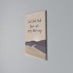 DON'T LOOK BACK Quadro em tela vertical