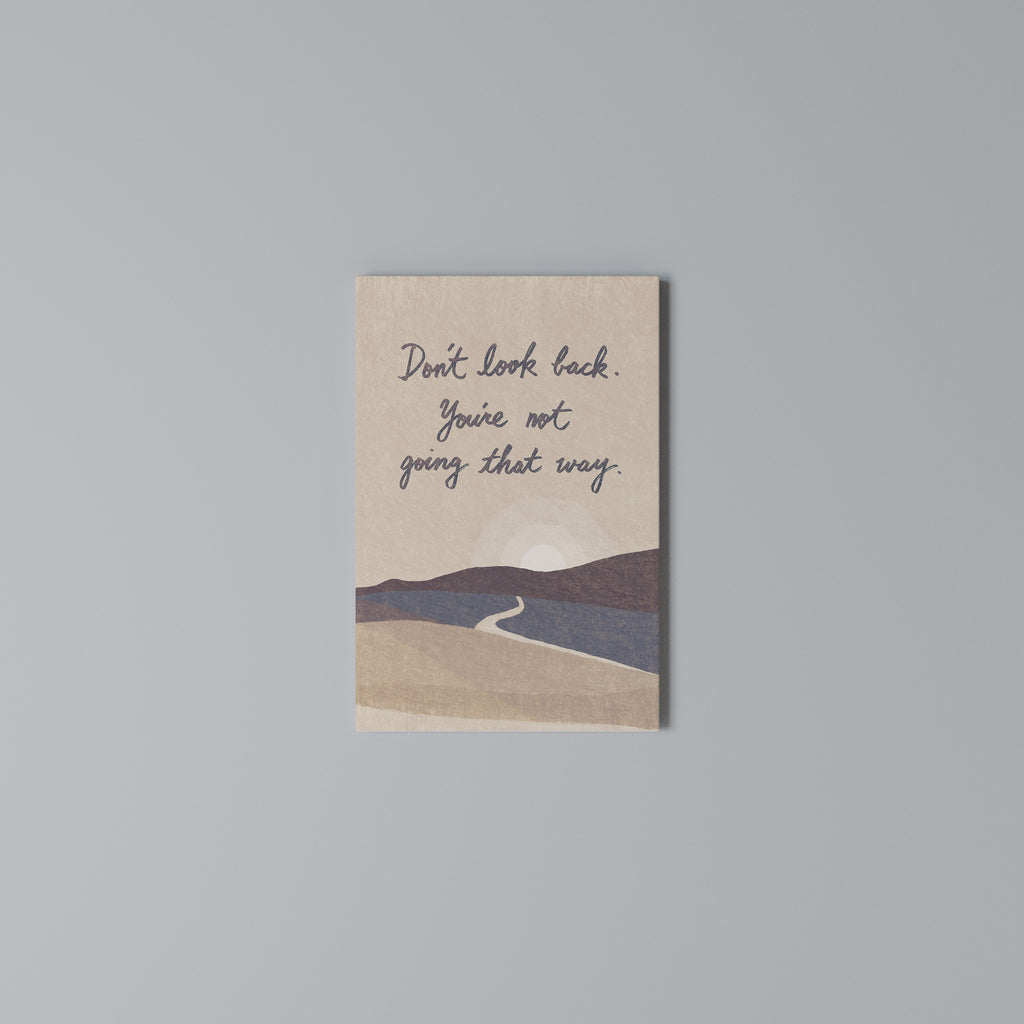 DON'T LOOK BACK Quadro em tela vertical