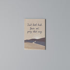 DON'T LOOK BACK Quadro em tela vertical