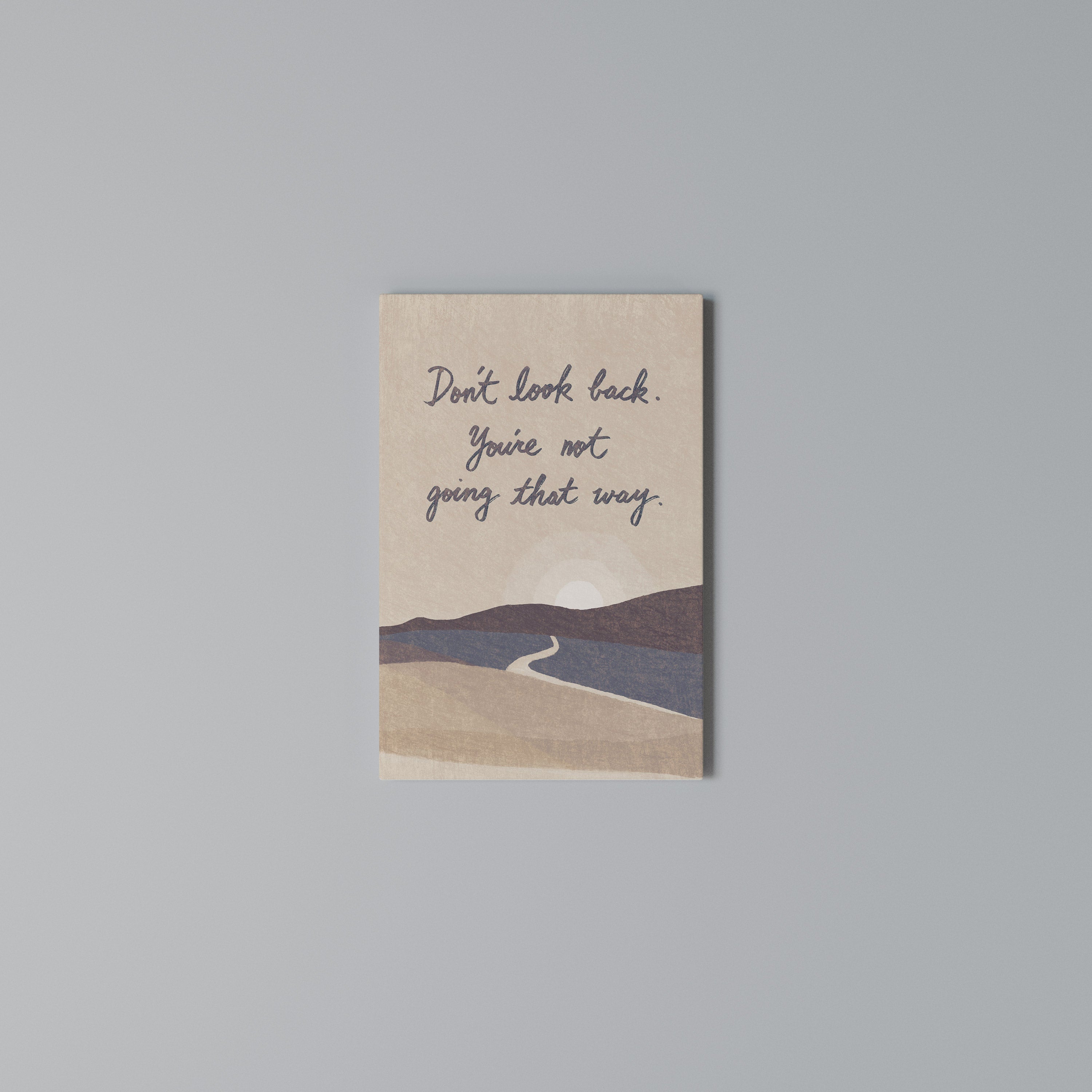 DON'T LOOK BACK Quadro em tela vertical