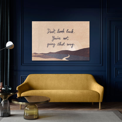 DON'T LOOK BACK Horizontal Canvas Print