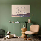 DON'T LOOK BACK Peel and Stick Horizontal Poster