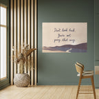 DON'T LOOK BACK Peel and Stick Horizontal Poster