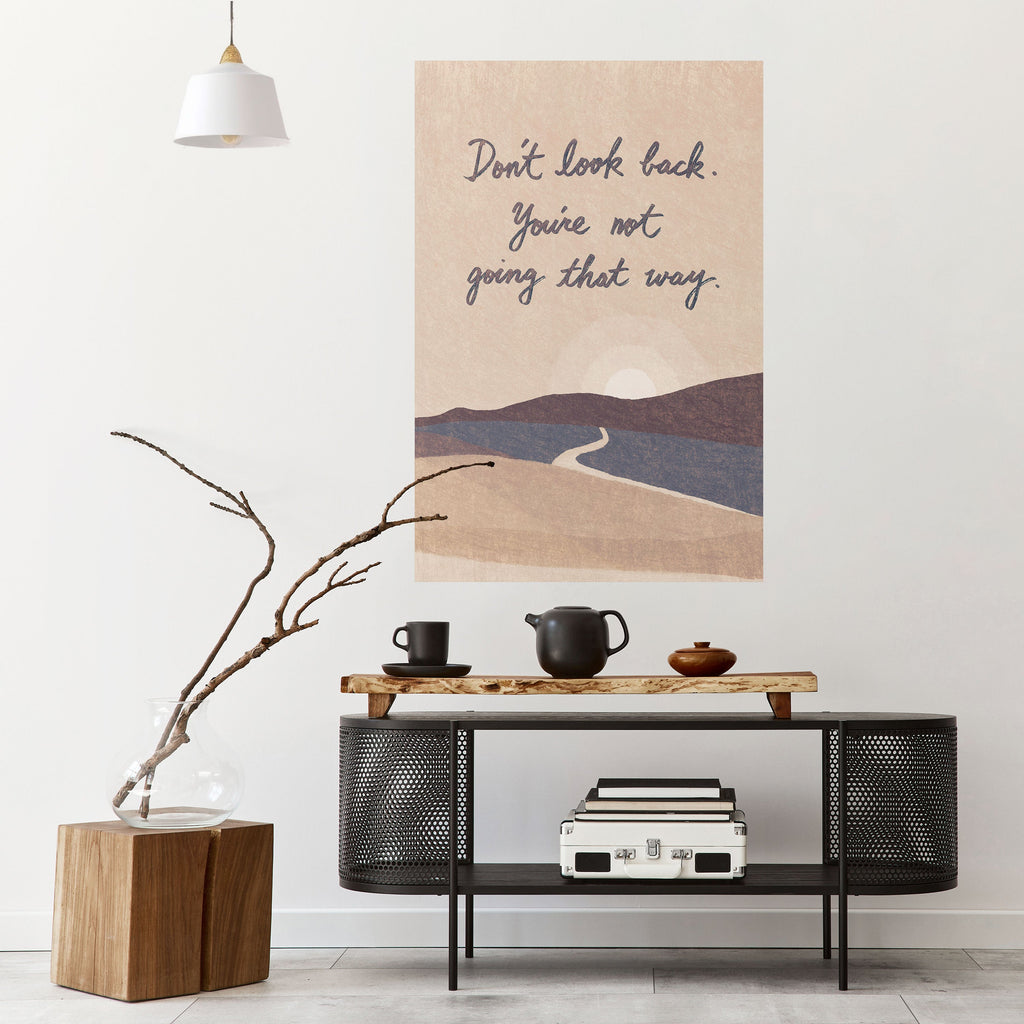 DON'T LOOK BACK Poster Vertical Autocolante