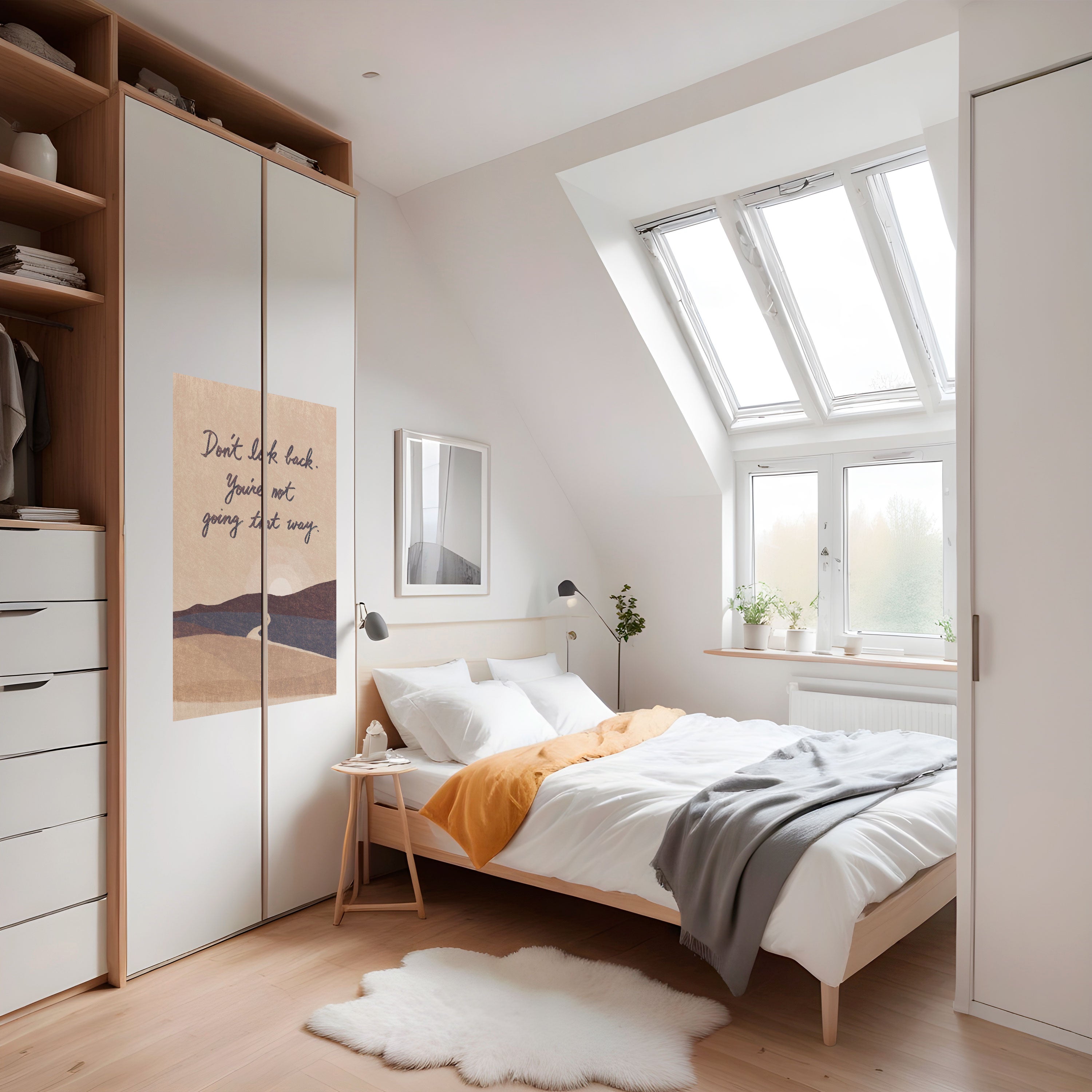 DON'T LOOK BACK Poster Vertical Autocolante