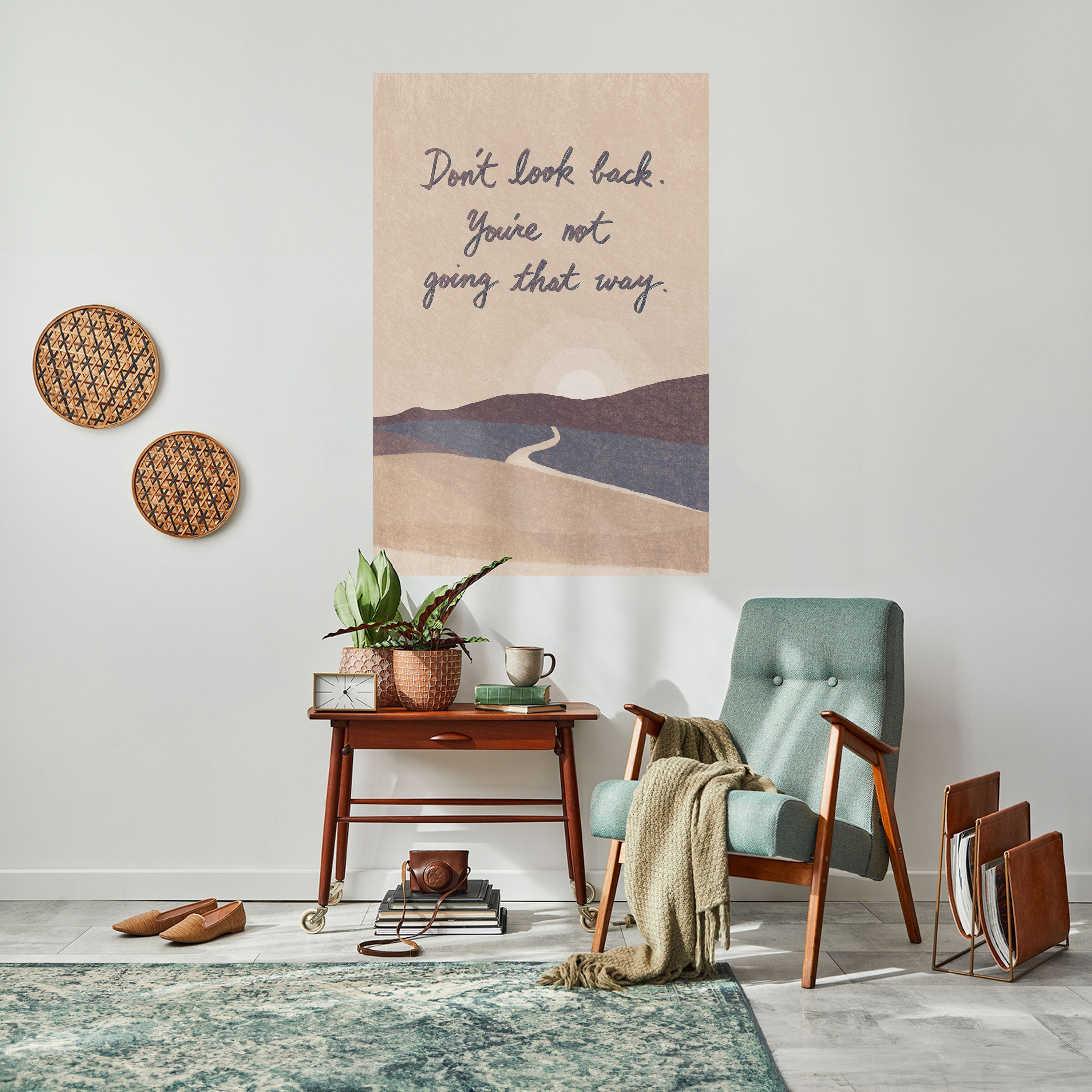 DON'T LOOK BACK Poster Vertical Autocolante