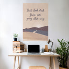 DON'T LOOK BACK Poster Vertical Autocolante